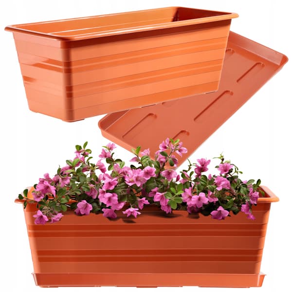 KADAX Balkonkasse 40 cm Urtepotte Urtepottestativ Balkon Blomsterstativ