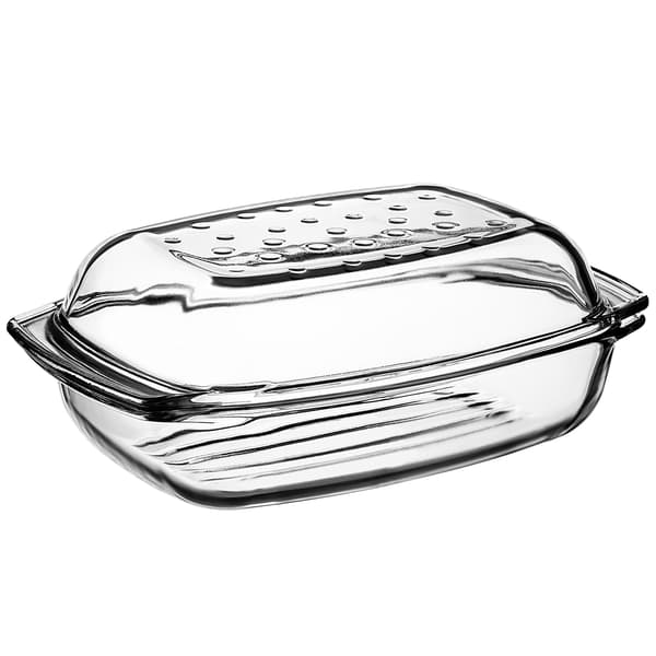 KADAX Rektangulär Ugnsform i Glas med Lock 4,1L