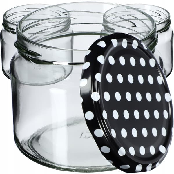 KADAX Sonka purkit 330ml 10kpl 82mm + kansi "Mustat herneet"