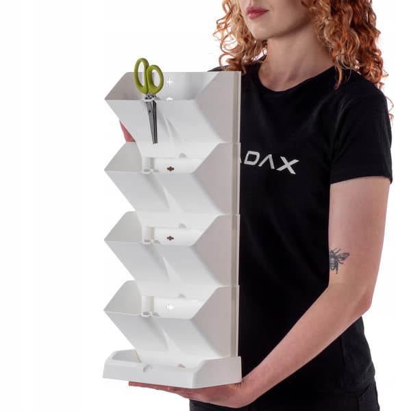 KADAX Vertikal trädgårdskruka 4-moduler kaskad väggkruka med stativ