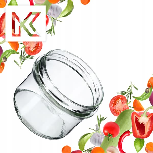 KADAX Glas 235 ml Glas til Honning, Marmelade til Stearinlys, Låg 10 stk. Fi82