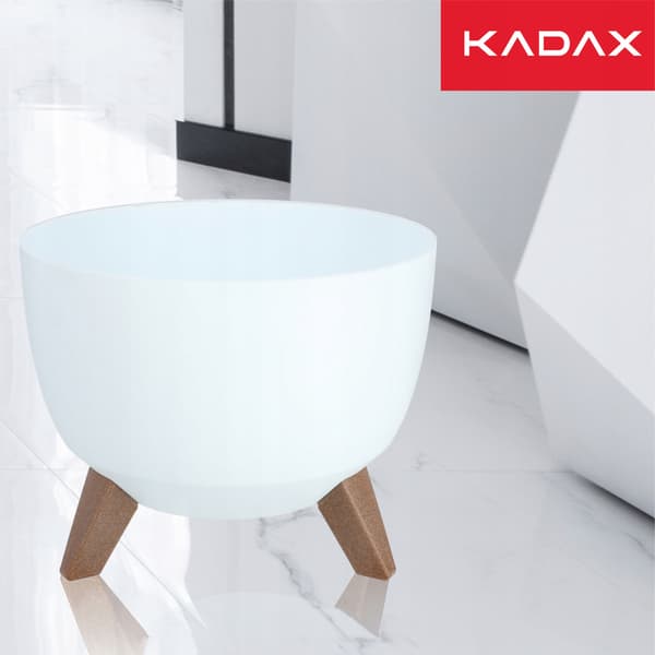 KADAX Blomkruka, Planter, Lock, Ben, Insats, Blomställning, 29 cm, Vit, Rund, 2 st.