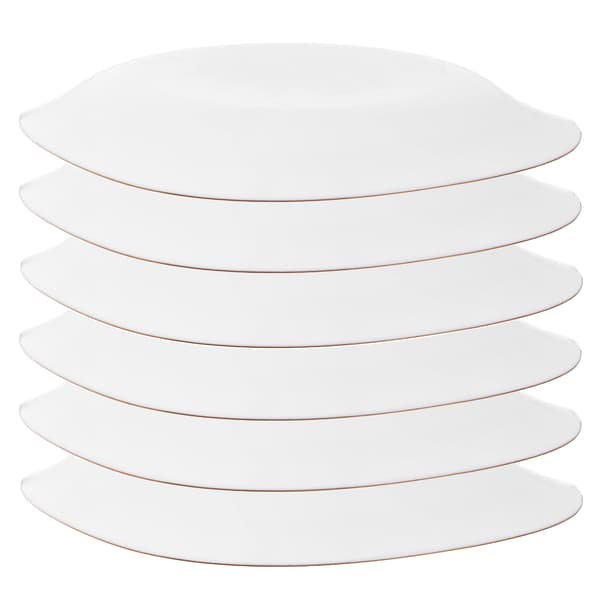 KADAX Desserttallrik 21,5 cm Tallriksset 6 delar Vitt guld Set