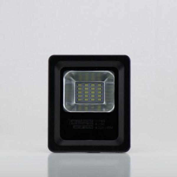 LED-projektor - Ospecificerad - 10W - IP65 - 6500K - Extra platt - Aluminium Svart