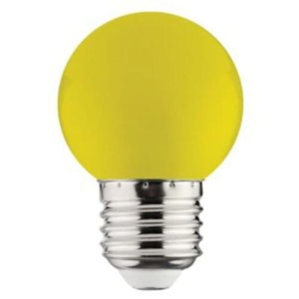 LED globe pære Gul 1W (Eq. 8W) E27 Gul