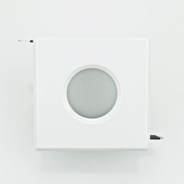 Understøttelse downlight kvadrat hvid vandtæt IP65 Dim 83x83mm Vit