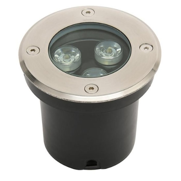 Vedenpitävä upotettu LED-kohdevalo 3W 300lm 4000K IP67 Matt krom