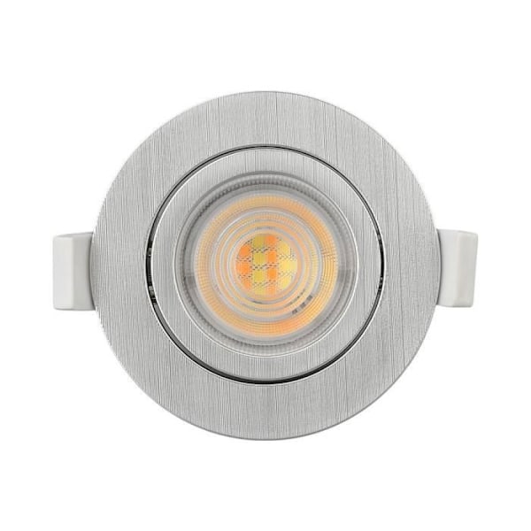 3i1 rund forsænket LED spotlight Alu 7W IP20 aluminium
