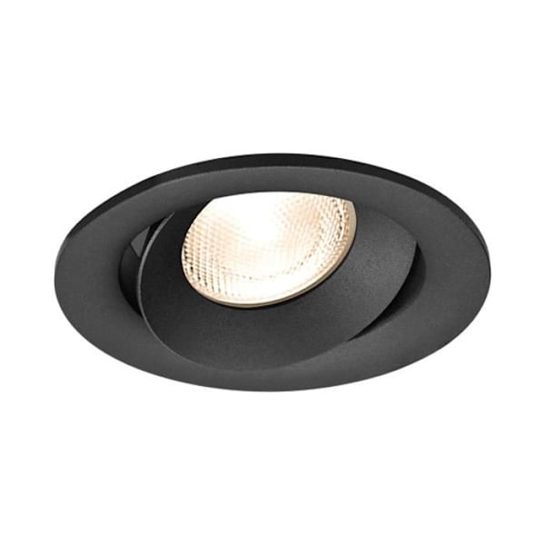 BRAYTRON Tetra-E2 spotlys, rund, sort, justerbar, diameter 95 mm, aluminium Svart