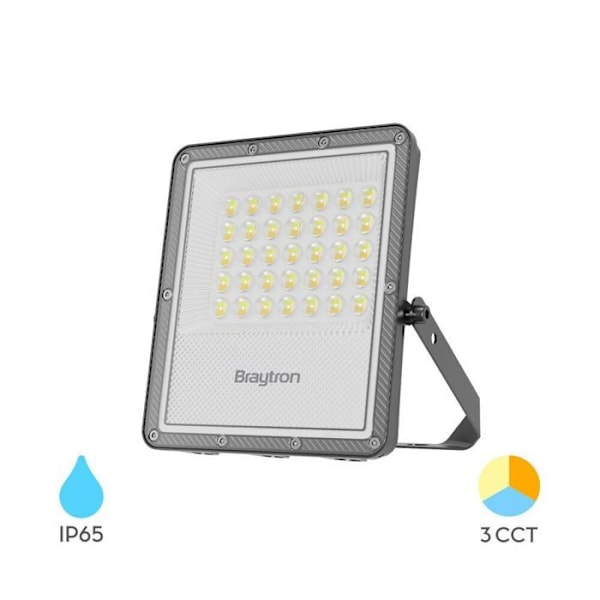 LED-projektori 30W 3-in-1 3300lm IP65 IK06 – Harmaa Grå