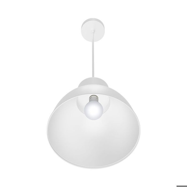 Dekorativ ophæng 1xE27 23W IP20 Hvid metal – BV05-00040 Vit