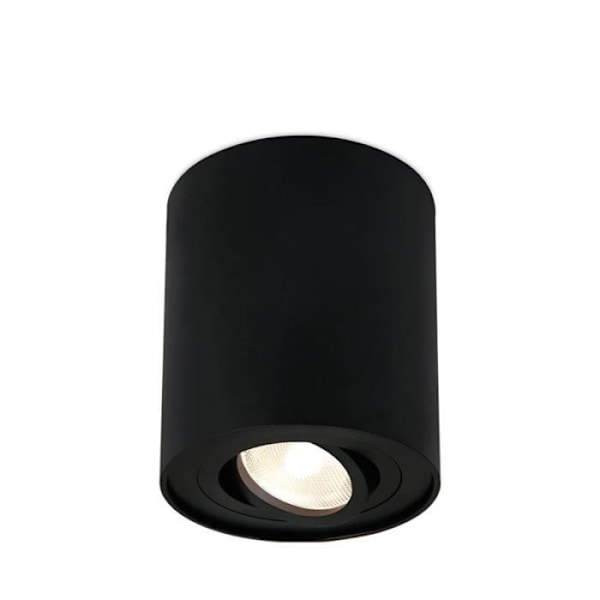 Loftslampe i aluminium GAMA-8010B rund GU10 35W Sort Svart