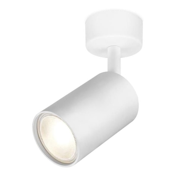 Vit justerbar takspotlight GU10 35W Vit