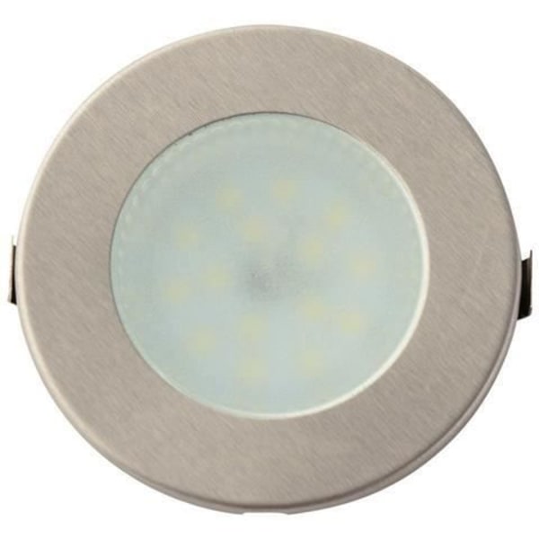 Matt krom rund LED spotlight 2W Matt krom