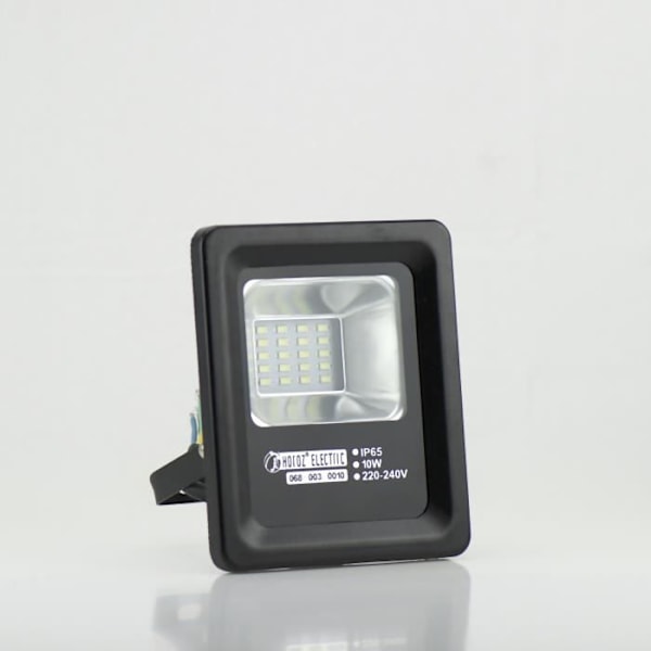Extra platt 10W LED-projektor Svart