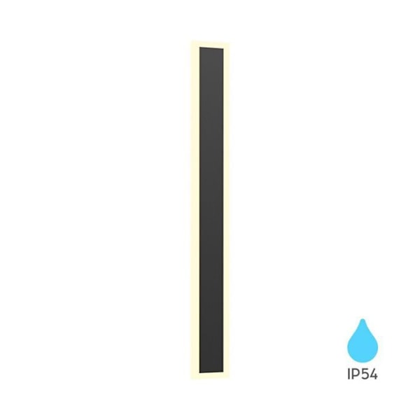LED väggarmatur utomhus 18W 3000K IP54 Svart Svart