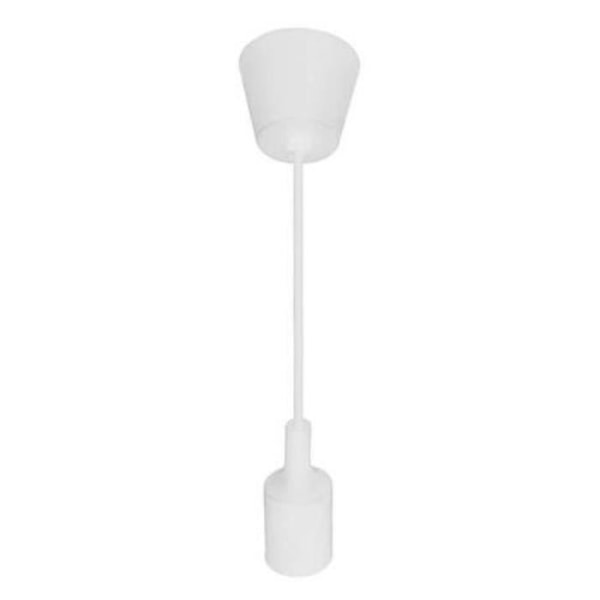 Vit kabelhänglampa (1m) E27 IP20 max 60W Vit
