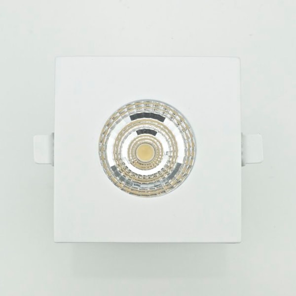 LED-spot-alasvalo 6W neliönmuotoinen kiinteä vedenpitävä IP65 Vit