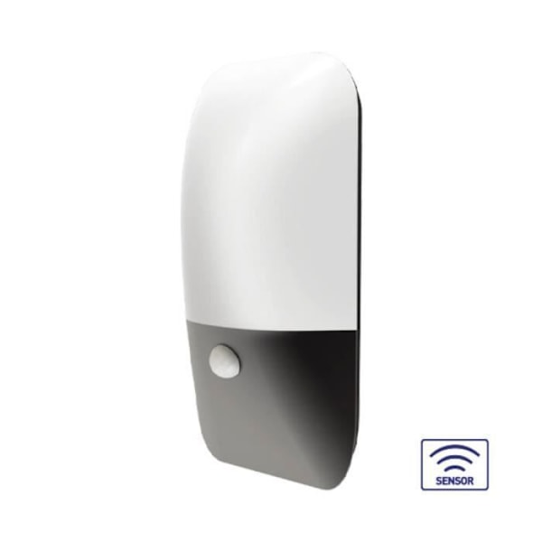 Utomhusapplikation PIRUS detektor 12W LED 3000K IP54 Grå
