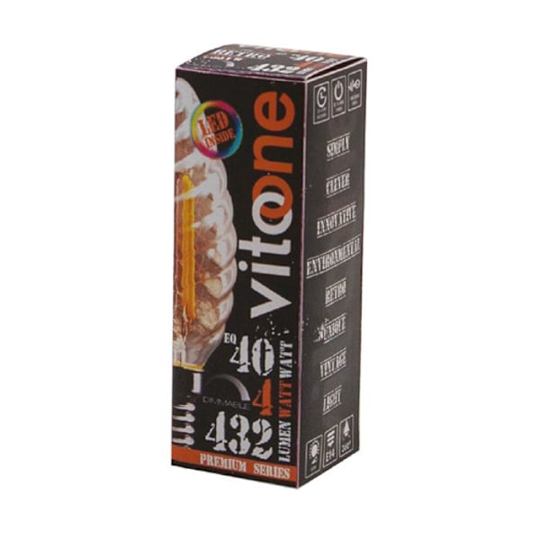 Dæmpbar vintage LED-pære 8W E27 2700K