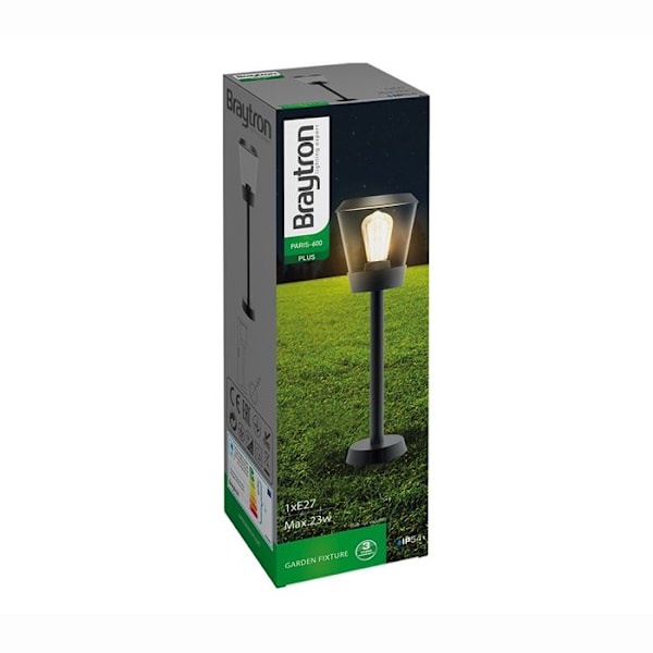 Utomhus Potelet Hög 600mm E27 IP54 Grå