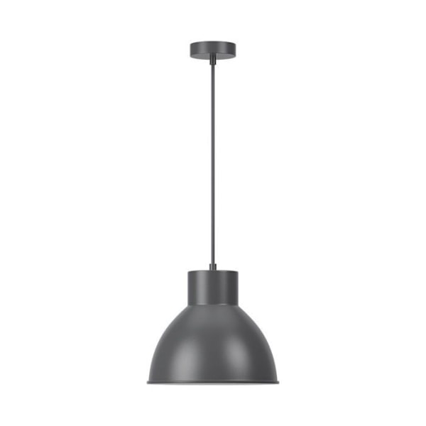 Dekorativ hänglampa 1xE27 23W IP20 – Grå metall Grå