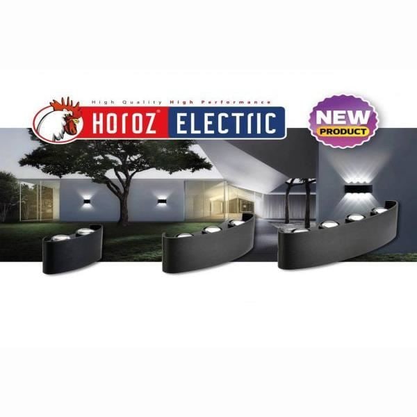 LED vägglampa - NOBRANDS - 4W - 4200K - IP65 - Svart aluminium utomhus Svart