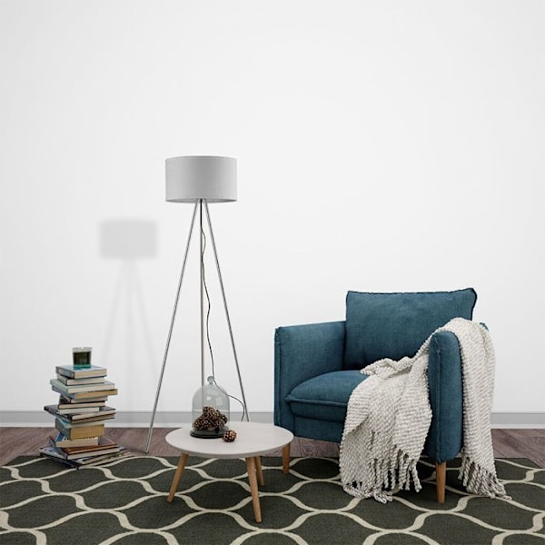 Koristeellinen lampadaire 1xE27 23W IP20 – Valkoinen Vit