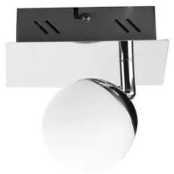 Spot LED - Patara-2 - 1x4W - Krom - Frostad glas - Varm belysning Krom