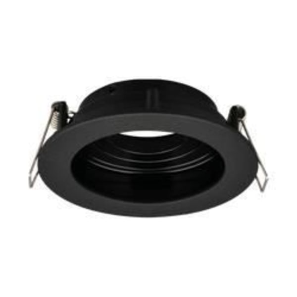 Set med 10 Beta R3 rund svart fläck stöder MR16 GU10/GU5.3 Svart