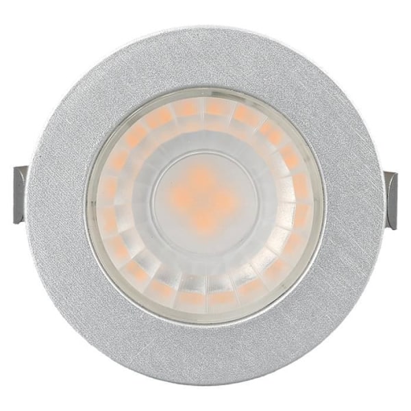 Set med 10 mini silver runda LED-spotlights 3W 6500K IP54 Pengar