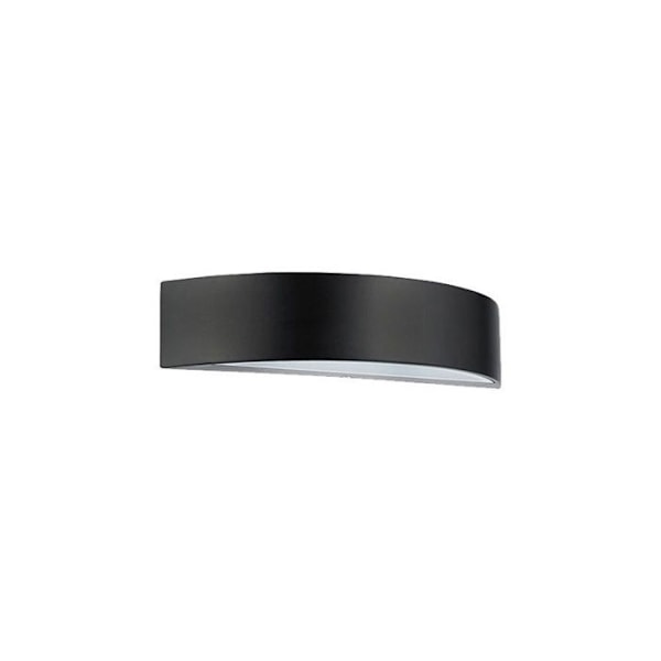 LED-vägglampa 5,5W halvmåne svart 4100K Svart