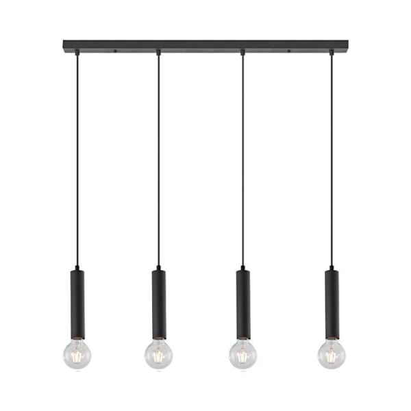 Dekorativ taklampa 4xE27 23W IP20 – Svart Svart