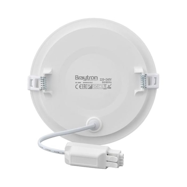Extra platt rund LED-panel 24W 4000K Ø298mm IP40 Vit