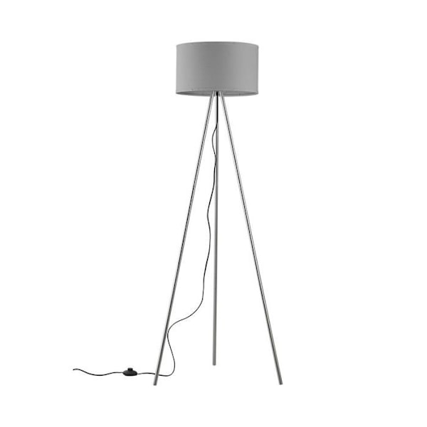 Dekorativ golvlampa 1xE27 23W IP20 – Grå Grå