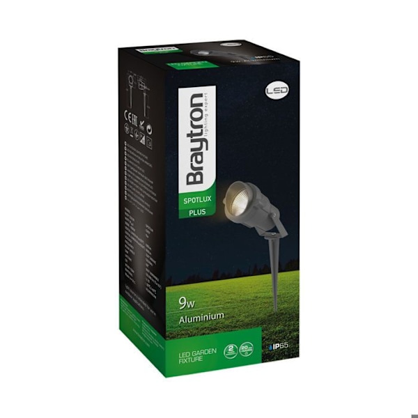 Spot LED Piquet 9W – Vattentät IP65 – aluminium Grå Grå