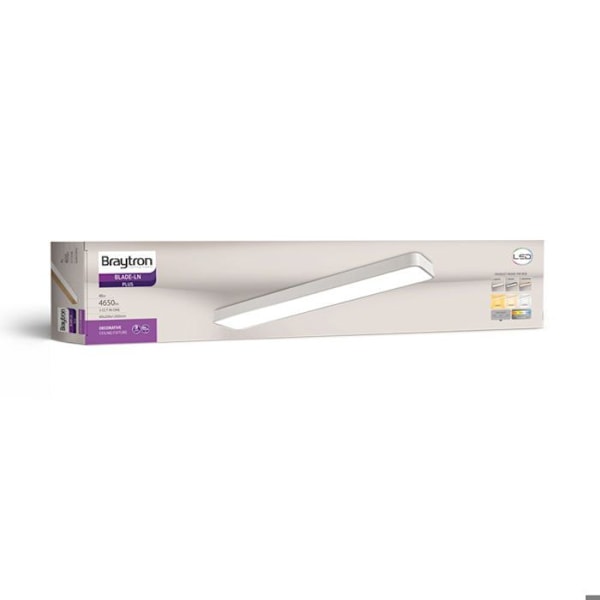LED-dekorativ plafonniär 45W 3-i-1 4650lm Vit Vit