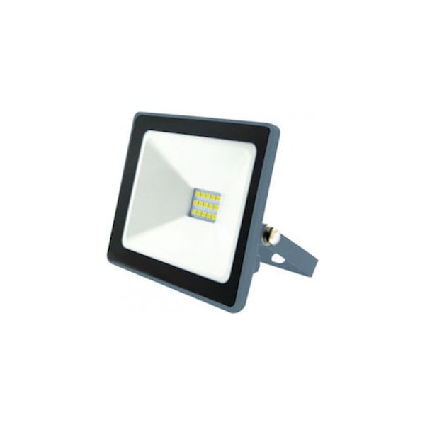Ultra-slim LED projektor 10W IP65 1000 Lumen 6000K INDUS Dim. 90x70x25mm Grå
