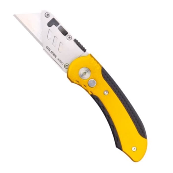 Fleksibel cutter - INGEN MÆRKE - trapezformet klinge - Aluminium - 158 mm - Ergonomisk