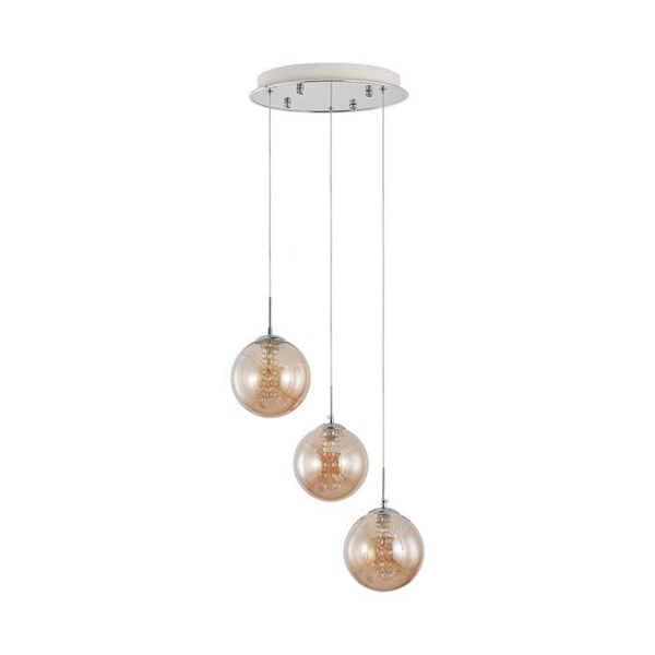 Sisustusvalaisin 3xG9 10W – Metallinen design Ambero Bärnsten