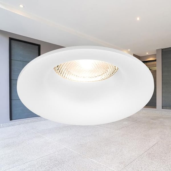 BRAYTRON Tetra-D spotlys, rund, hvid, fast, diameter 88 mm, aluminium Vit