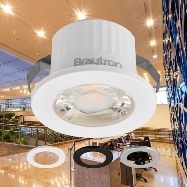 Mini pyöreä LED-kohdevalo 3 väriä 3W 3000K IP54 Vit