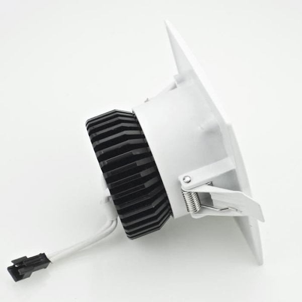 Set med 5 vattentäta IP65 6W fyrkantiga LED-spotlights Vit