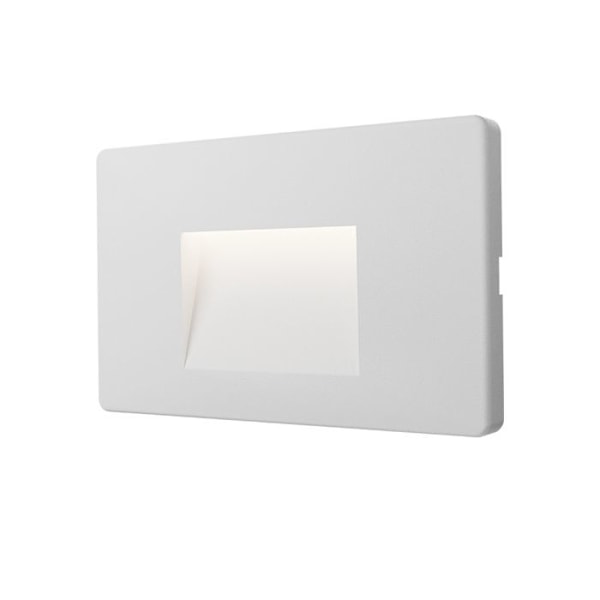 VEKTAB3 fyrkantig vit LED väggspotlight 3W 3000K IP65 Vit