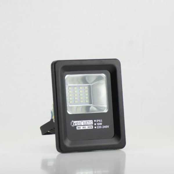 LED-projektor - Ospecificerad - 10W - IP65 - 6500K - Extra platt - Aluminium Svart