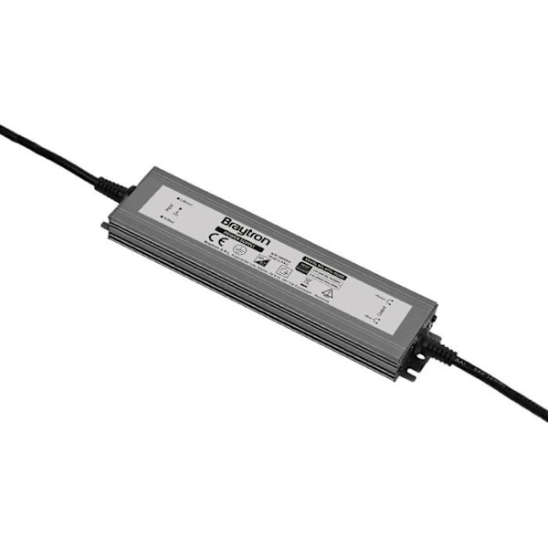 Strömförsörjning 100W IP67 i svart aluminium