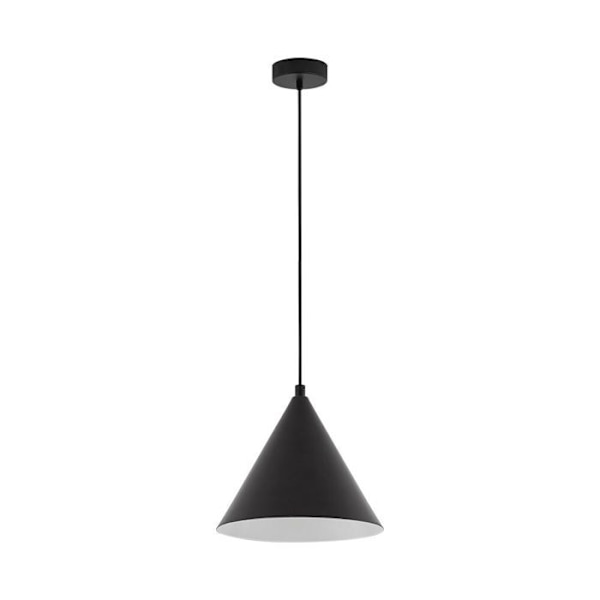 Dekorativ ophæng 1xE27 23W IP20 Sort metal – BV05-00061 Svart