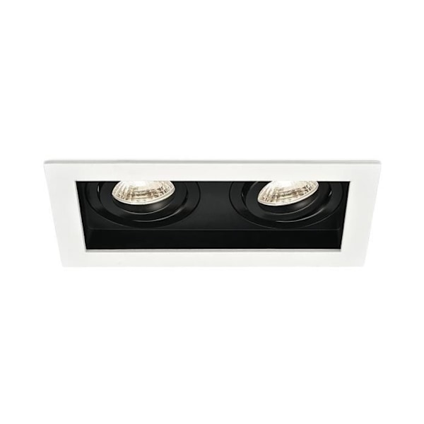 Stöd 2x Beta R5 spotlights rektangel vit/svart MR16 GU10/GU5.3 vit svart