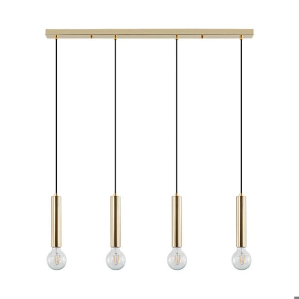 Dekorativ ophæng 4xE27 23W IP20 – Guldmetal gyllene