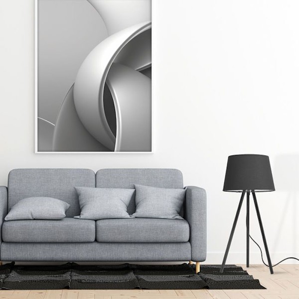 Dekorativ bordlampe 1xE27 23W IP20 – Sort Svart